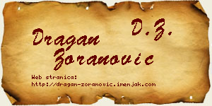 Dragan Zoranović vizit kartica